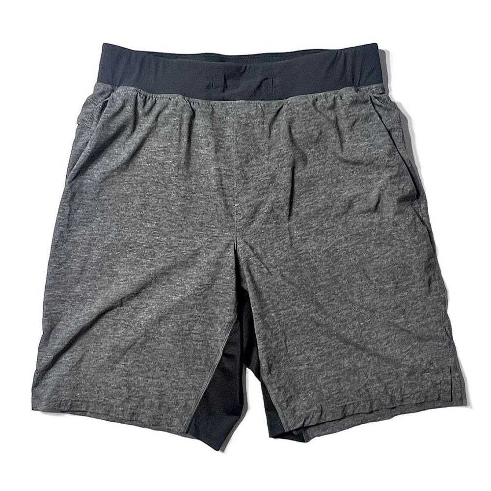 Lululemon 9” T.H.E. Shorts Lined Mens Size Medium Heathered Gray LM7AAUS